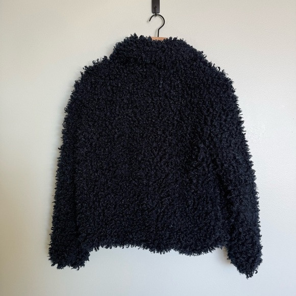 Zara Navy Teddy Jacket - Picture 8 of 8